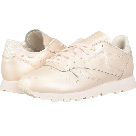 pink metallic reebok classics